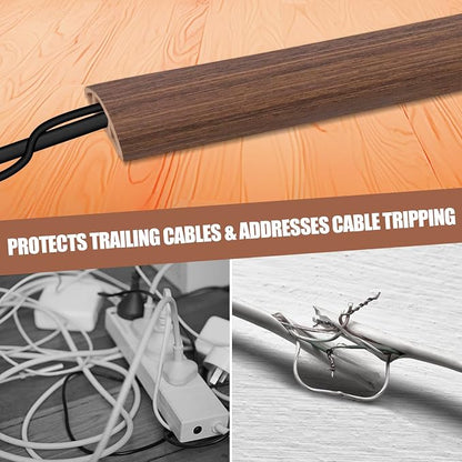 Floor Cord Cover Cable Cavity Self Adhesive Cord Hider Floor 3.3FT Floor Cable - Image 6