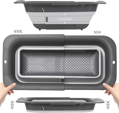 ROTTOGOON Collapsible Colander Strainer, Expandable Over the Sink Colander by ROTTOGOON