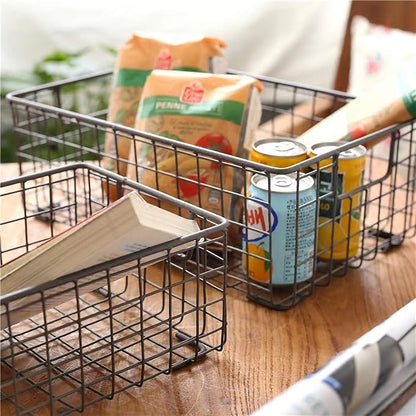 Kingrol 2 Pack Wire Storage Baskets - Image 5