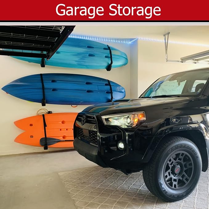Kayak Storage Hooks, Wall Mount Garage Canoe Storage Hangers - Image 6