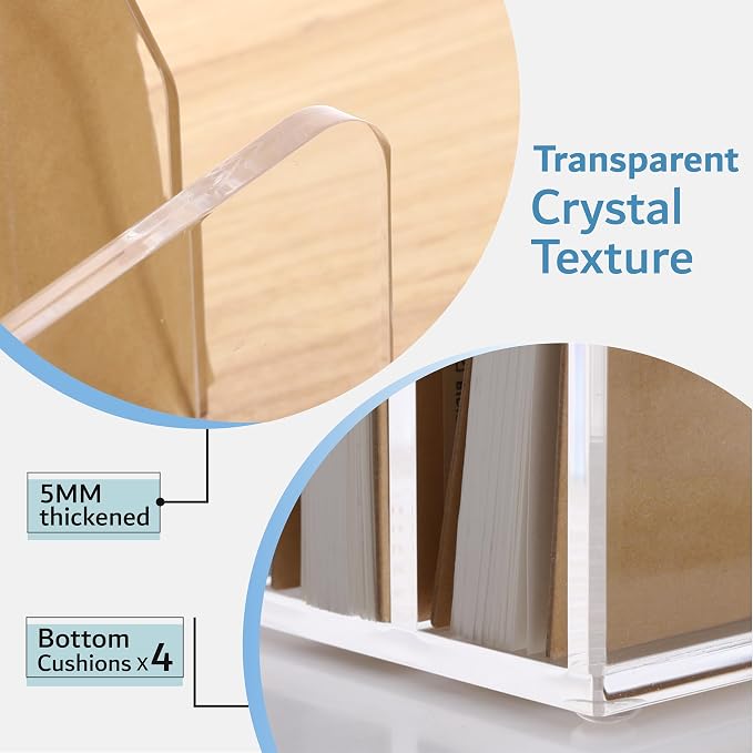 SANRUI Acrylic Desk File Organizer Holder - Image 4