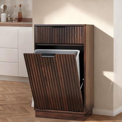 Tilt Out Trash Can Cabinet, Hidden Garbage Can Cabinet - Image 8