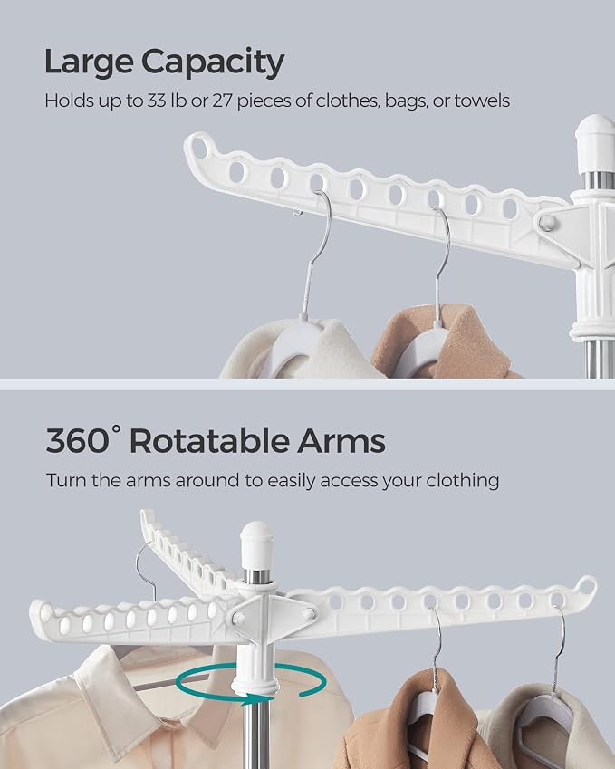 SONGMICS Clothes Drying Rack, 59-Inch Folding Laundry Drying Rack - Image 4