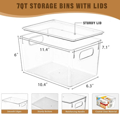 12 Pack Clear Storage Bins - Image 2