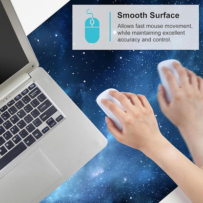 Galaxy Mouse Pad – Large Extended Desk Mat 35.43 x 15.75 in – Deep Space Nebula - Image 6