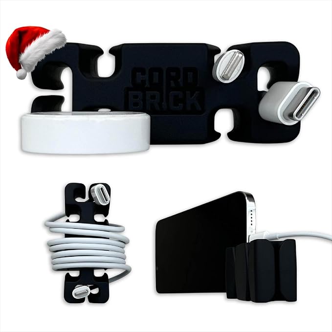 CordBrick Stocking Stuffers for Adults Cord Management Weighted Cord Holder by CordBrick