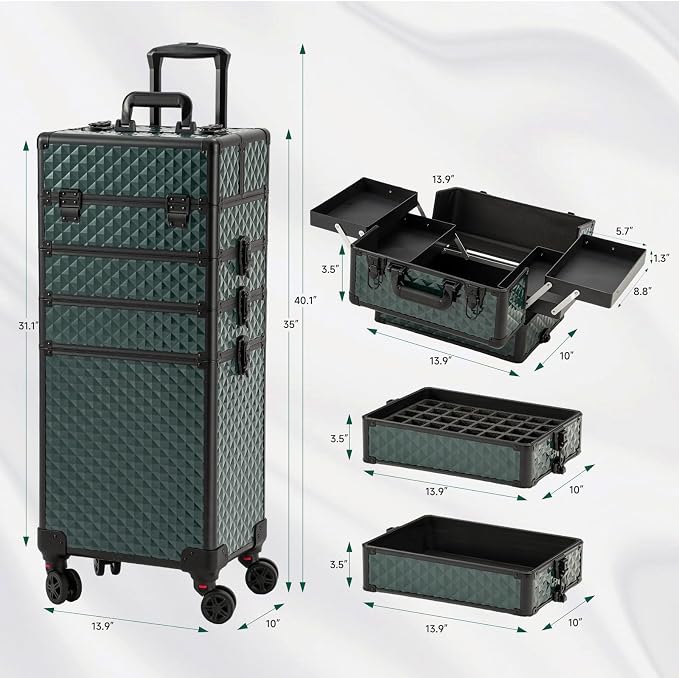 Leeora&Leekoo Portable Multi-Storey Nail Case - Image 2