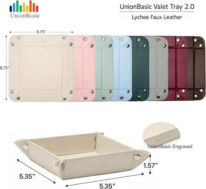 UnionBasic Small Jewelry Tray for Rings Watches Earrings, Entryway Catchall - Image 3