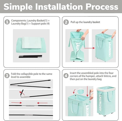 Goodpick Rolling Laundry Basket - Image 2