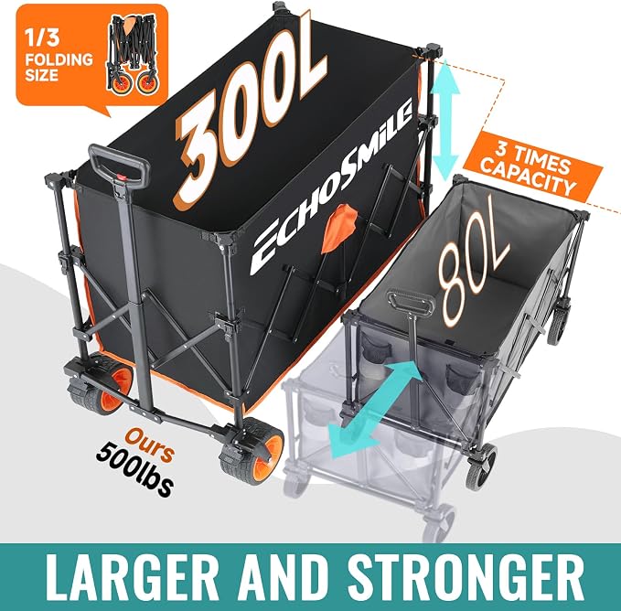 EchoSmile Collapsible Foldable Extended Wagon - Image 3