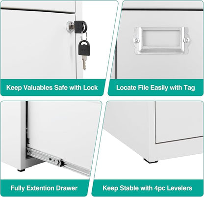 SISESOL 2 Drawer File Cabinet - Image 5
