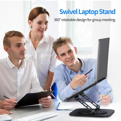 Adjustable Laptop Stand with 360 Rotating Base, Computer Stand - Image 7