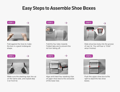 Kuject X-Large Shoe Storage Boxes 12 Pack, Entryway & Under-Bed Storage - Image 8