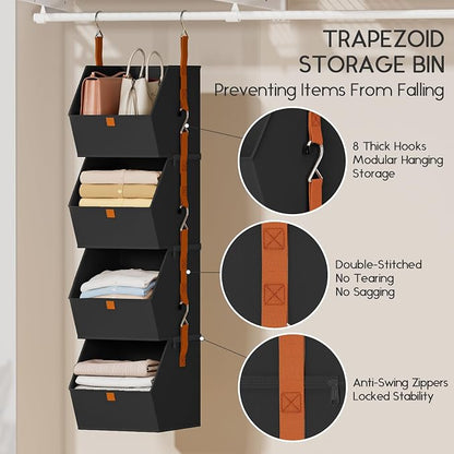 Hanging Closet Organizer 4 Tier - Image 4