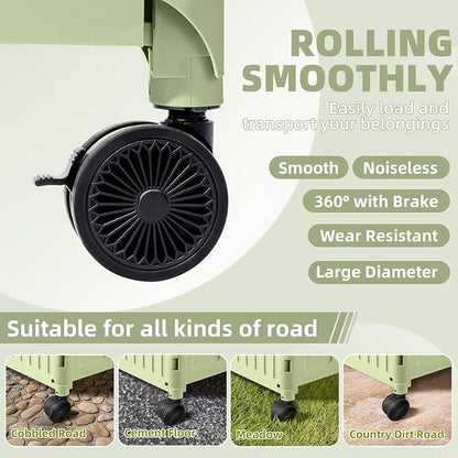 Heavy Duty Rolling Cart for Stairs：Collapsible Utility Crate - Image 8