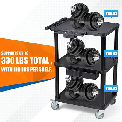 ELAFROS Heavy Duty 3-Tier AV Cart - Image 6