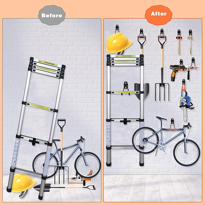 20 Pack Garage Storage Hooks Heavy Duty, Steel Bike Hook - Image 8