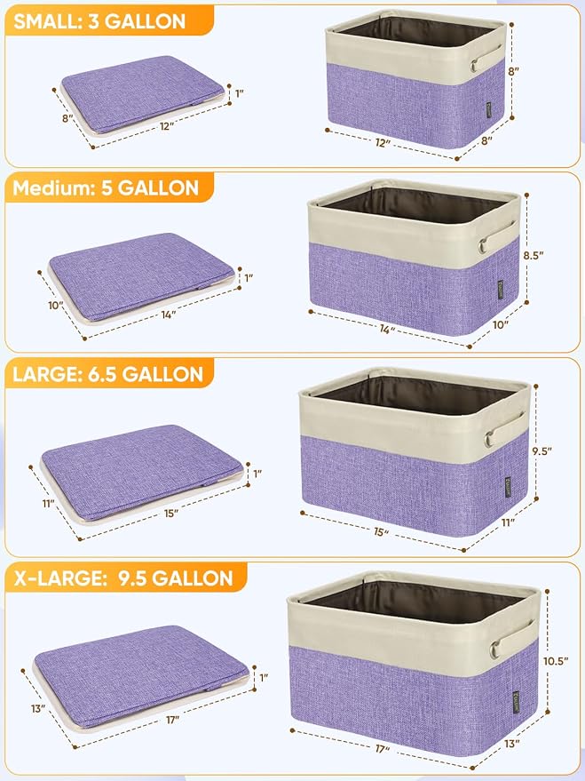 BALEINE 1 Pack Fabric Storage Bins - Image 2
