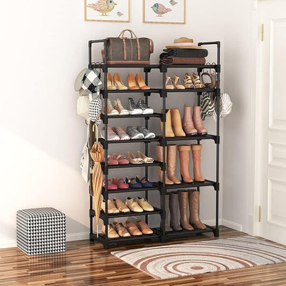 ROJASOP Shoe Rack Organizer, 8-Tier Metal Shoe Rack - Image 2