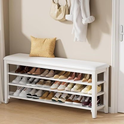 Taitiy Shoe Rack Bench Entryway Storage, Shoe Organizer Bench - Image 2