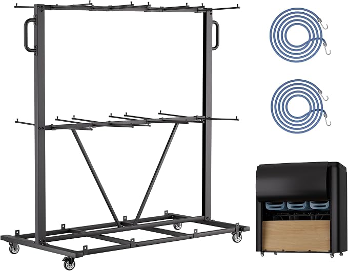 Folding Chair Rack, Heavy-Duty Chair Cart - Image 8