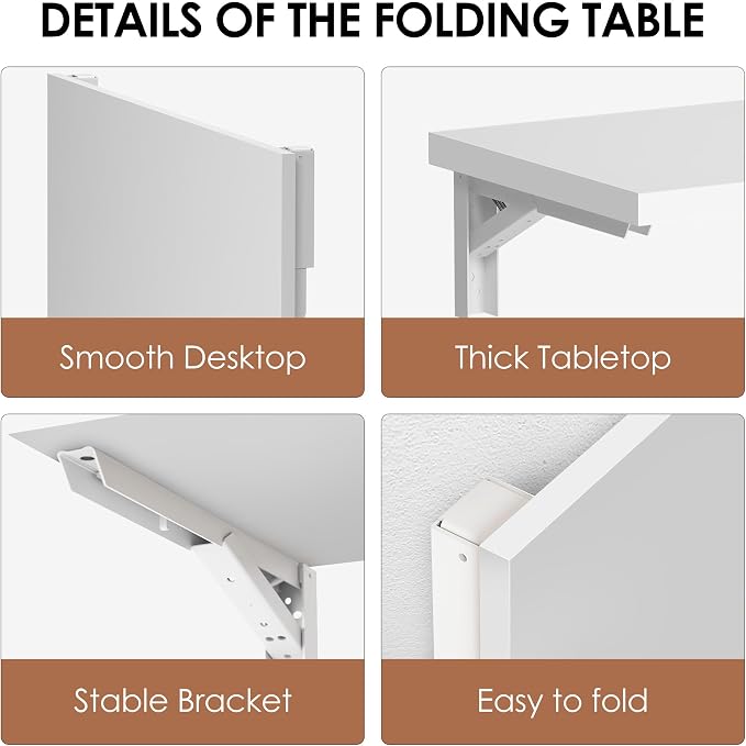 Need Fold Wall Mounted Table Folding Workbench Length 47.2" Width 20" Perfect - Image 6
