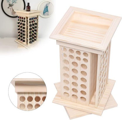 Rotating Essential Oils Storage Rack, 8 Tiers 104 Slot Oil Bottle Display - Image 8
