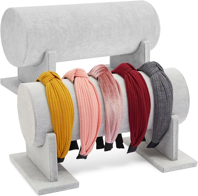 Juvale 2 Pack Velvet Headband Holder and Organizer Stand by Juvale