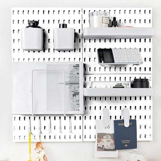 Pegboard Combination Kit for Wall Organizer, Wall Mounted Peg Board Kits for by RIVTUNTOOLS
