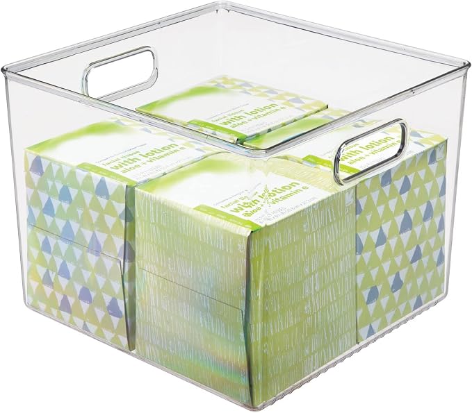 mDesign Plastic Modern Storage Organizer Bin Basket - Image 6
