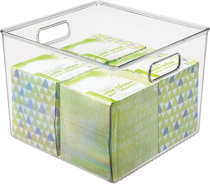 mDesign Plastic Modern Storage Organizer Bin Basket - Image 6