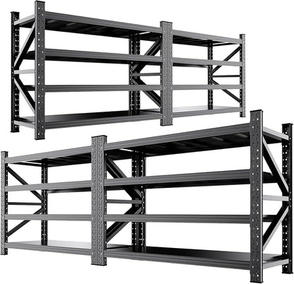 4-Pack 6000LBS Heavy Duty Storage Shelves, Metal Shelving Unit, 4 Tier Garage by OrganizingStorageAssistant