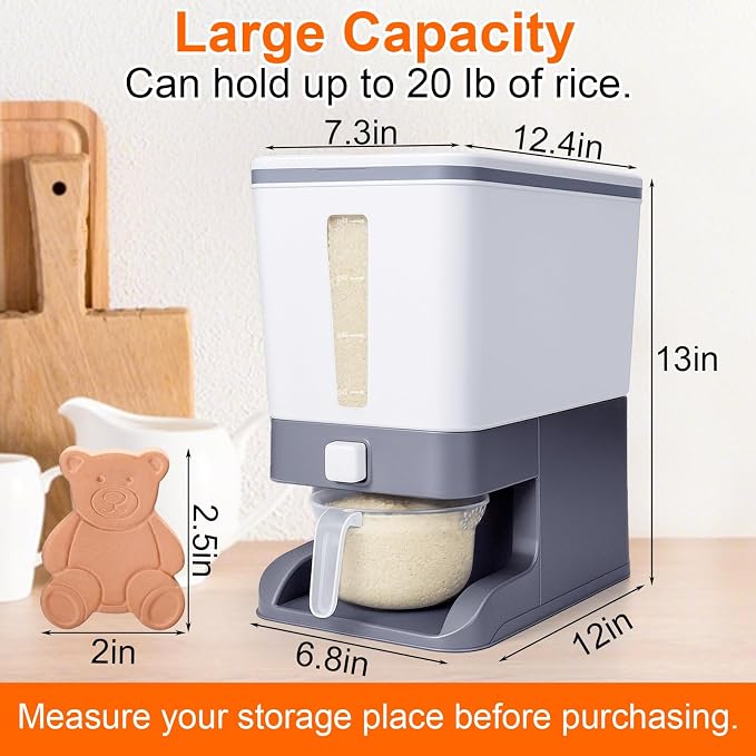 Mity rain Rice Dispenser 20 Lbs - Image 5