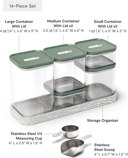 Caraway 14-Piece Glass Airtight Food Storage Containers - Image 3