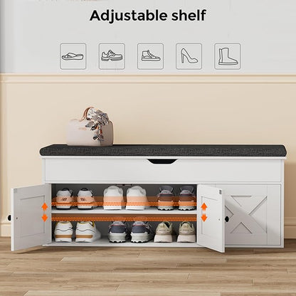 Homleke Shoe Storage Bench - Image 4