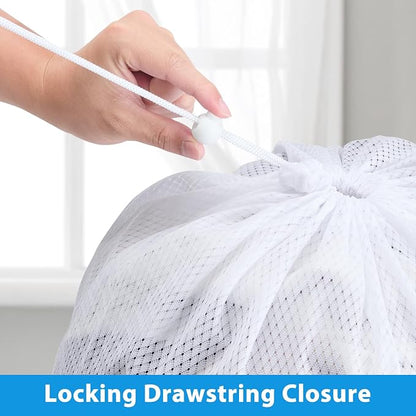 1Pack XL Heavy Duty Mesh Laundry Bag, Machine Washable Large Dirty Clothes - Image 5
