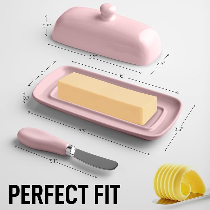 Zulay Butter Dish With Lid For Countertop - Image 3