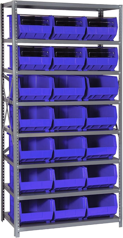 Quantum Storage Systems QSBU-255BL Giant Open Hopper Steel Shelving System by QuantumStorageSystems
