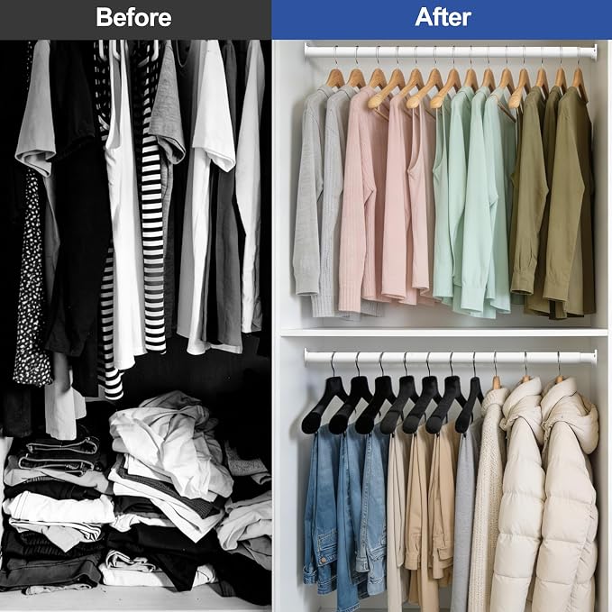 17 to 84 Inch Closet Rods for Hanging Clothes - Image 6