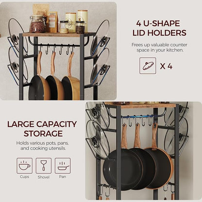 4-Tier Pot Rack, Pots and Pans Organizerand - Image 8