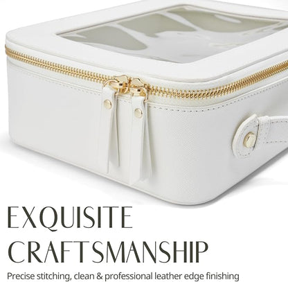 Popvibe Clear Makeup Bag Travel Cosmetic Case Transparent Toiletry Bag - Image 9