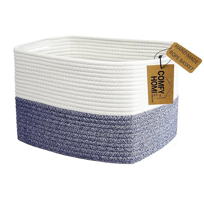 COMFY-HOMI Medium Cotton Rope Basket by COMFY-HOMI
