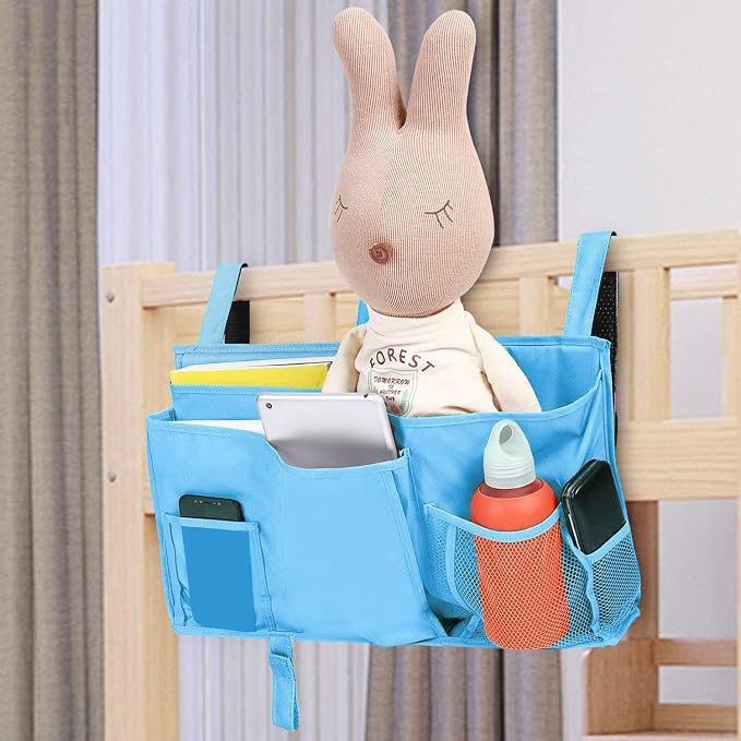Createy Bedside Caddy Hanging Organizer Storage Bag Pocket - Image 2