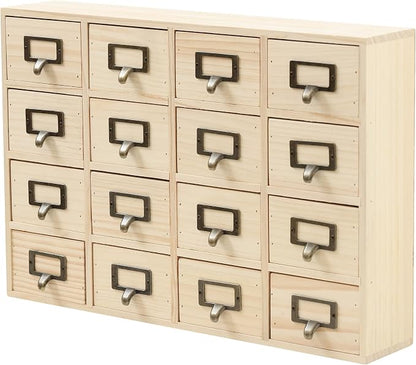 DIY Wooden Desk Organizer with Drawers – Unfinished 16-Drawer Wood Desk by PrimoSupply