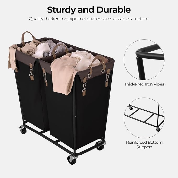 StorageWorks 280L Large Lanudry Hamper - Image 5