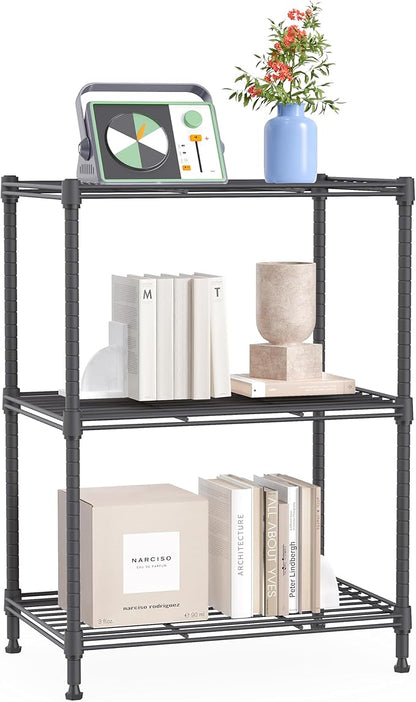 IZEUK 3 Tier Shelf, Heavy Duty Steel Wire Shelving Unit by IZEUK