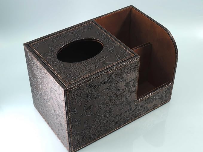 PU Leather Tissue Box Cover Square Tissue Holder Tissues Box Organizer - Image 9