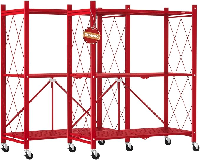 DEANIC 3 Tier Foldable Storage Shelves by ShowNow