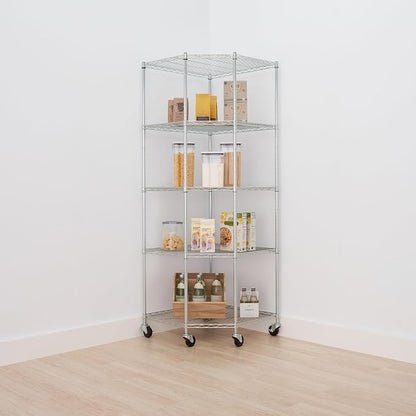 5-Tier Adjustable Wire Shelving - Image 2