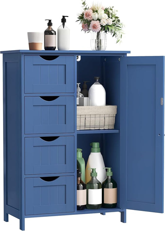 VASAGLE Storage Cabinet with Drawers, Freestanding Floor Cabinet with Door by Unknown